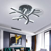 Metal Frame Arc Round Rectangle LED Ceiling Light Chandelier Living Room Decor