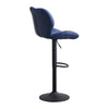 Modern 2 Velvet Bar Stools Diamond Seat Kitchen Salon Chairs Pub Gas Lift Swivel