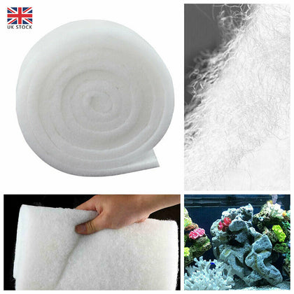 1M Filter Foam Sponge Cotton Pad Mat Media For Aquarium Fish Tank Pond Pump UK