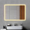Bluetooth Bathroom Mirror with LED Light 3 Colors Touch Sensor Demister Pad