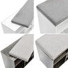 Wooden Shoe Bench with Cushion Shoes Storage Bench Padded Seat Shelves Drawers