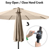 2.7M Parasol Sun Shade Outdoor Garden Patio Round Umbrella Crank Tilt Canopy