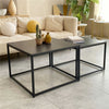 Small Large Square Marble Coffee Table Accent Furniture Center Table Stand Home