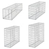 Galvanised Steel Gabion Basket Cage Mesh Wire Stone Basket Outdoo Wall Retaining