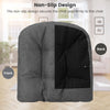4PCS Tufted Chair Cushion Skid-Proof Overstuffed Comfortable Cushion Linen Cover