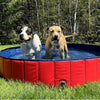Foldable Dog Pool Collapsible Hard PVC Pet Dog Swimming Bath Tub Pet Wading Pool