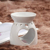 SET OF 2 HEART CERAMIC OIL BURNER MELTS WAX CANDLE TART TEA LIGHT AROMA LAMP