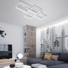 Large White Rectangle Ceiling Light LED Chandelier Lights Living Dining Room