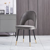 Dining Table & Chairs Set 4/6 Velvet Fabric Padded Seat Kitchen Furniture