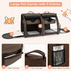 2-In-1 Pet Carrier Pet Kennel Cat Dog Travel Crate w/Removable Hammock Carry Bag