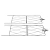 2x Rustproof Metal Garden Trellis Screening Panels Climbing Plant Support Frame