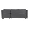 3 Seater Sofa Bed Corner Fabric Sleeper Sofas with Storage & Reversible Chaise