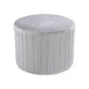 Round Velvet Footstool Dressing Table Chair Bedroom Vanity Seat Ottoman Stool