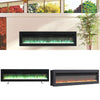 40/50/60/70inch Remote Control LED Electric Fireplace Glass 9 Colour Light