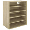Shoe Cabinet Oak 60x35x70cm Chipboard Container
