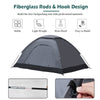 Camping Tents 2 Man Family Tent Fishing Hiking Outdoor Waterproof with Floor