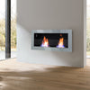 Bio Ethanol Fire BioFire Fireplace 2 Burner Heater Wall Mounted/Inset Install UK