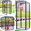 Gas Bottle Storage Cage Collapsible Cylinder Galvanised Steel Mesh Cages w/ Lock