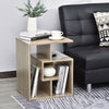 3-Tier Side End Table Open Shelves Storage Coffee Book Magazine Desk Living Room