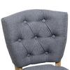 Linen Fabric Buttoned Back Adjustable Swivel Cushiony Computer Desk Chair Office