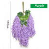 SYST Wedding Wisteria Fake Flowers Artificial Flower Vine Hanging Garland Decor