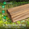 4M Natural Slat Bamboo Garden Screening Fencing Fence Secure Screen Roll Panel