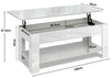 High Gloss Coffee Table With Storage Lift Top Up Wooden Living Room Furniture UK