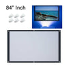 84" Inch Projector Projection Screen 16:9 White Matte 3D HD Home Cinema Theater