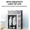 Plastic 12 Cube Wardrobe Cupboard Closet Cabinet Organizer Storage Furniture
