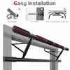 Foldable Padded Pull Up Bar Doorway Chin Up Workout W/ Smart Hook Home Gym