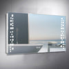 Bathroom Storage Mirror Cabinet Shelf White LED Wall Mirror with Demister Pad UK