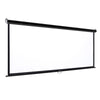 Projector Screen Manual Pull Down Wall Mounted Matt White Home Cinema 60-120''