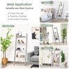 4-Tier Wooden Ladder Towel Rack Holder Wall Leaning Blanket Shelf Stand Bathroom