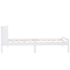 3ft Wooden Bed Frame Solid Pine Wood Single Size Bed White 90 x 190 cm NS