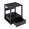 Small Industrial Storage Nightstand Bedside Table Side Cabinet Drawer Shelf Rack