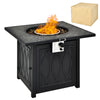 50000BTU Square Propane Firepit w/High-temp Resistant Tabletop Gas FirePit Table
