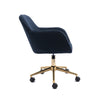 Home Office Study Desk Chair 360° Swivel Height Adjustable Computer Chair Blue