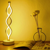 Modern Table Lamp Dimmable LED Spiral Wave Minimalist Lighting Design Desk Light