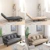Linen Fabric Folding 2 in1 Single Sofa Bed Chair Armchair Sleeper Living Bedroom
