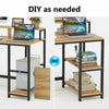 Simple Office Working Table Computer Desk with Hutch & Storage Shelf Study Table