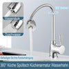 Modern Mono Kitchen Mixer Tap Pull Out 360° Swivel Spout Single Lever Tap Chrome
