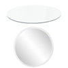 Wall Mirror 16'' Round Self Adhesive Stick Bathroom Bedroom Home Vanity Decor