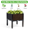 Set of 4 Raised Garden Bed Kits Elevated Flower Vegetable Herb Grow Planter Box