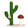 72cm High Cat Cactus Scratcher Tree w/ Toy Ball Flower Climbing Scratching Green