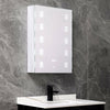 Led Bathroom Cabinet Wall Mounted Mirrored Storage Cupboard Shelf Sensor Switch