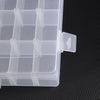 Clear Storage Organiser Compartment Craft Beads Jewellery Tool Box Case Durable