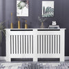 Large White Radiator Cover Safe Rounded Edges Slatted Grill Sidewall Shelf Decor