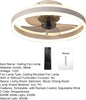 LED Ceiling Fan Light Dimmable Living Room Chandelier Lamp With Remote Control
