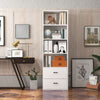 6-Tier Modern Bookshelf 188 cm Tall Bookcase w/ 4 Open Shelves and 2 Drawers