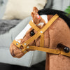 Kids Rocking Horse Toddler Ride on Pony Plush Rocker Toy W/ Sound Brown